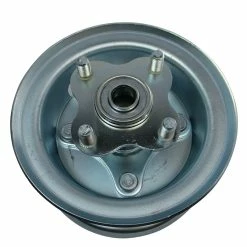 Outlet ✨ AZUSA 5" Wheel, Steel, Assembly With 5/8" BB Flanged Hub With Bolts, 4 1/4" Wide 🎉