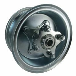 Budget 🛒 AZUSA 6" Wheel, Steel, Assembly With 5/8" BB Flanged Hub With Bolts, 4 1/4" Wide 👏