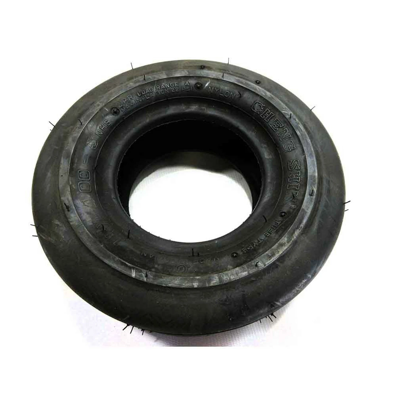 Best Sale β AZUSA 11 X 4.00 X 5 Ribbed Tire, 2 Ply, 3.2" Wide, 10.5" OD, Flat Profile π 4 Best Sale β AZUSA 11 X 4.00 X 5 Ribbed Tire, 2 Ply, 3.2" Wide, 10.5" OD, Flat Profile π - Image 2