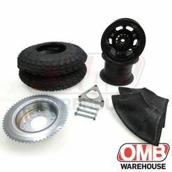 Buy ⭐ OMB Warehouse 5" AzusaLite Wheel Package - Universal Tire - 60 Tooth Sprocket ✔️