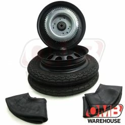 Best Pirce 💯 OMB Warehouse 10" Black Wheel Package - Universal Tire - 60 Tooth Sprocket 🔔