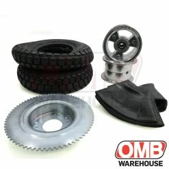 Best Sale 💯 OMB Warehouse 6" Tri-Star Wheel Package - Universal Tire - 72 Tooth Sprocket 🤩